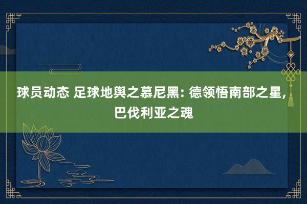 球员动态 足球地舆之慕尼黑: 德领悟南部之星, 巴伐利亚之魂