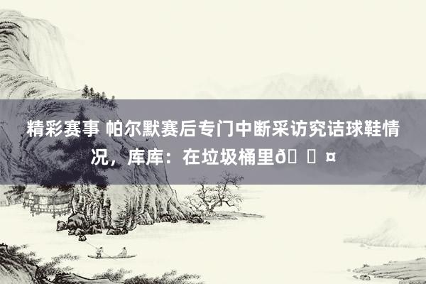 精彩赛事 帕尔默赛后专门中断采访究诘球鞋情况，库库：在垃圾桶里😤