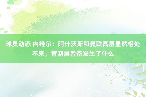 球员动态 内维尔：阿什沃斯和曼联高层显然相处不来，管制层皆备发生了什么